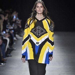 rag & bone Optical Moto Long Sleeve Tunic Tee |  FW16